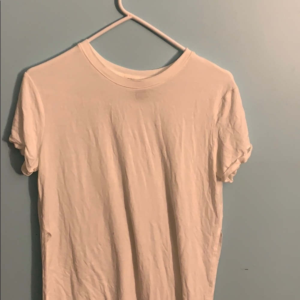 Slit White Shirt